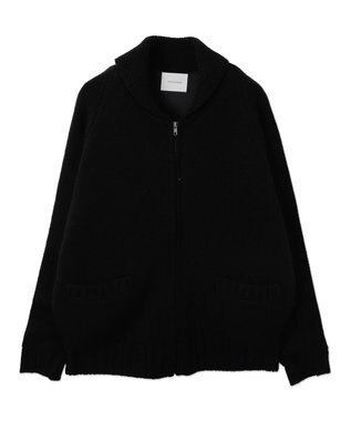 WEGO 【ユニセックス着用ITEM】カウチンニットカーディガン ブラック