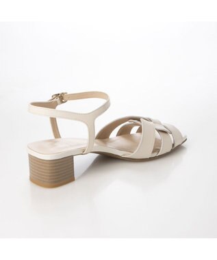 Riz raffinee <Riz raffinee>スクエア編込みストラップサンダル アイボリー