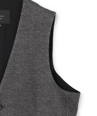 JOSEPH HOMME 新素材【ストレッチ/セットアップ対応】クリアドビージャージー ジレ ライトグレー系