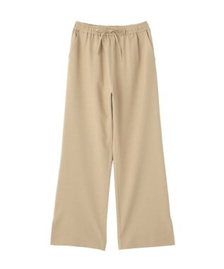 Green Parks 裾スリットイージーフレアパンツ Beige