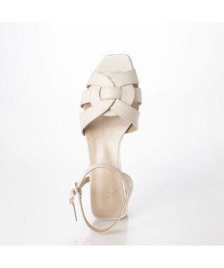 Riz raffinee <Riz raffinee>スクエア編込みストラップサンダル アイボリー