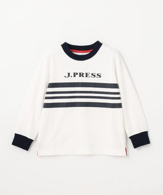 J.PRESS KIDS 【110-130cm】BORDER×COMBI カットソー オフホワイト系