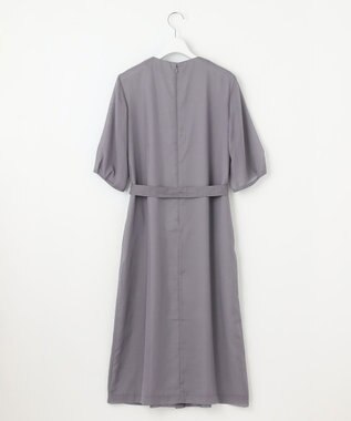 J.PRESS LADIES 【洗える】ブライトスパンボイル ワンピース グレージュ系