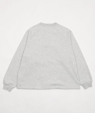 WEGO 【ユニセックス着用ITEM/MLサイズ展開/裏起毛】ショートドロストヘンリーネックプルオーバー アッシュグレー