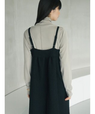 Green Parks armonia．表面感素材ジャンスカ Black