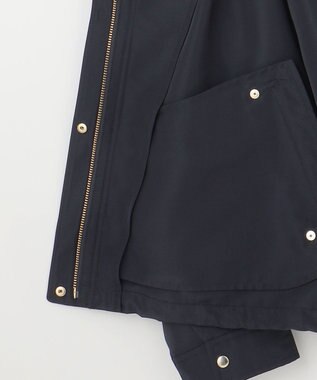 ANY SIS 【撥水・UVカット・花粉ガード】2WAYラグランフーディ ブルゾン ネイビー