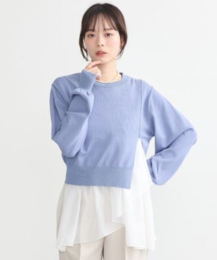 earth music&ecology ＳＥＴ２点サイドスリットニット＋フレアタンク