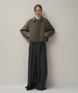 ATON MAT AIRY NYLON | ハリントンジャケット - UNISEX KHAKI