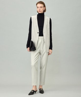 ICB 【洗える】ストレッチスエード ジレ トープ系