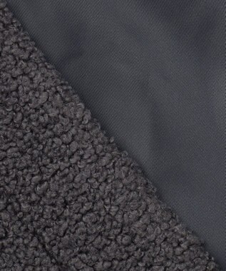 自由区 S 【洗える】ボアコンビ アウター スレート