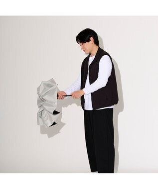 MOONBAT MIZUNO  (ミズノ) 無地 ロゴ 日傘 折りたたみ傘 パラソル 晴雨兼用  一級遮光 遮熱効果 遮光率100% UV遮蔽100% 高遮熱 ライトグレー