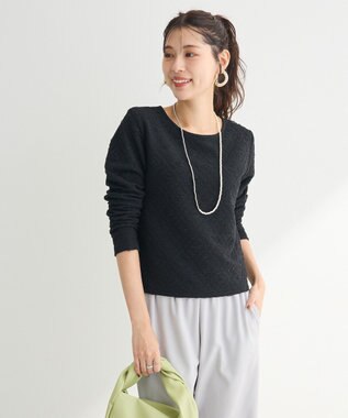 Green Parks シアーポコポコプルオーバー Black