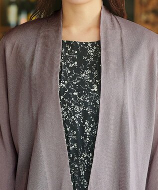 Tiaclasse L 【小倉優子さん着用・UVケア・接触冷感】ショートトッパーカーディガン モカ