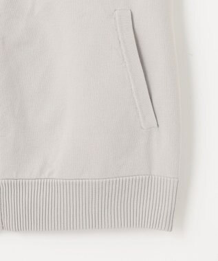 23区GOLF 【MEN】【ウォッシャブル】ジップアップ ニットベスト ライトグレー系