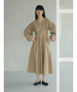 Green Parks armonia．ウエストタックワンピース Beige