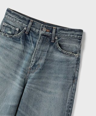 GRACE CONTINENTAL ワイドストレートデニムパンツ インディゴ