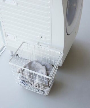 tower 折り畳み脚付きランドリーバスケット タワー ホワイト ホワイト