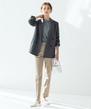 ICB 【人気のため新色追加・洗える】 LooseWeave ジャケット チャコール系