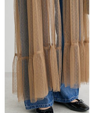 Green Parks ・ＥＬＥＮＣＡＲＥ　ＤＵＥ　２ｗａｙチュールキャミワンピ Mocha