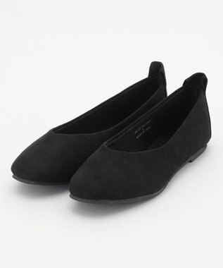 ANY 【定番人気・履き心地抜群】走れるバレエパンプス ブラックスエード