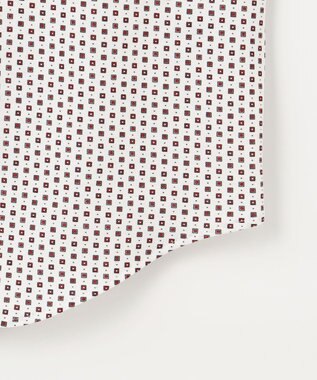 JOSEPH ABBOUD 【25SS・洗える】コンパクトジャージープリント シャツ ワイン系5