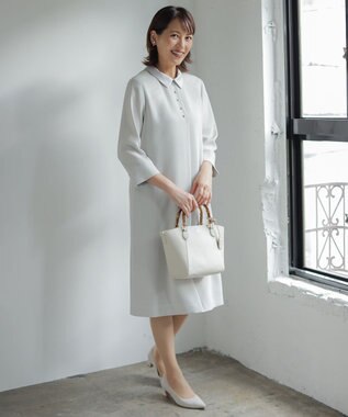 J.PRESS LADIES 【WEB限定】リバーシブルパール イヤリング シルバー系