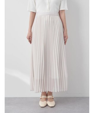earth music&ecology すきな丈プリーツスカート Ivory