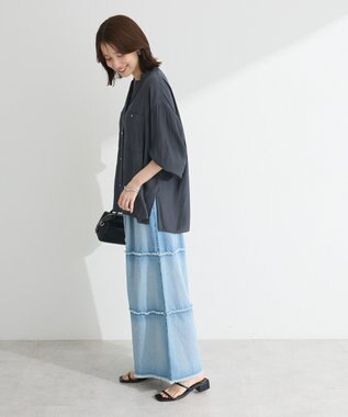 Green Parks ・ＳＵＧＡＲ　ＳＰＯＯＮ　ティアードデニムパンツ Indigo