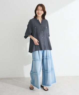 Green Parks ・ＳＵＧＡＲ　ＳＰＯＯＮ　ティアードデニムパンツ Indigo