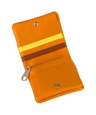 tsumori chisato CARRY ソフトラム 2つ折り財布 ミニ財布 キャメル