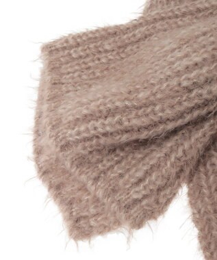 earth music&ecology カラーミックスシャギーマフラー Mocha