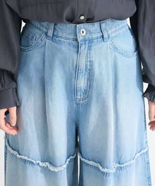 Green Parks ・ＳＵＧＡＲ　ＳＰＯＯＮ　ティアードデニムパンツ Indigo