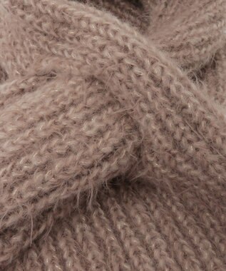 earth music&ecology カラーミックスシャギーマフラー Mocha