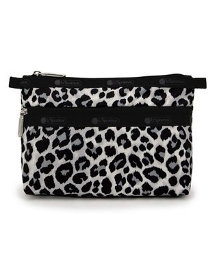 LeSportsac COSMETIC CLUTCH/ニュートラルレオパード