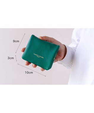 tsumori chisato CARRY ソフトラム 2つ折り財布 ミニ財布 グリーン