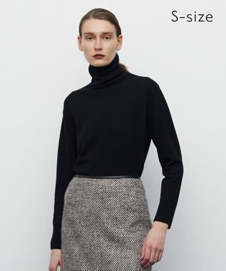 BEIGE， 【S-size】RIGNY / タートルネックニット Navy×Off Line