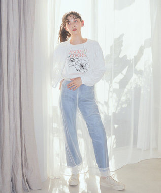 earth music&ecology レースＺＩＰシャツ Off White