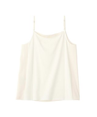 YECCA VECCA ボートネックサテンキャミ Ivory