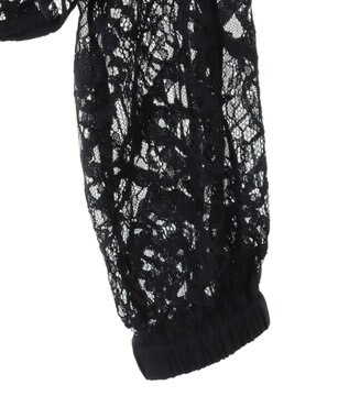 earth music&ecology レースＺＩＰシャツ Black