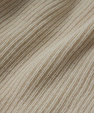 TOQUE 〈大草直子さんアドバイザー〉ベビーアルパカ×シルク ハイネックニット ホワイト