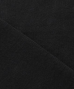 23区 【洗える】コットンリリー Vネック ベスト ブラック系