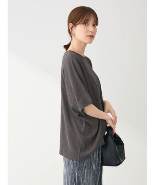 Green Parks 裾タック表面カットプルオーバー Gray