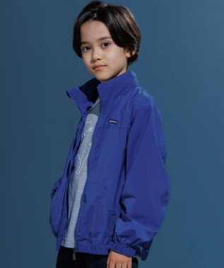 J.PRESS KIDS 【撥水】【140-170㎝】バックロゴ ポケッタブル ブルゾン ブルー系