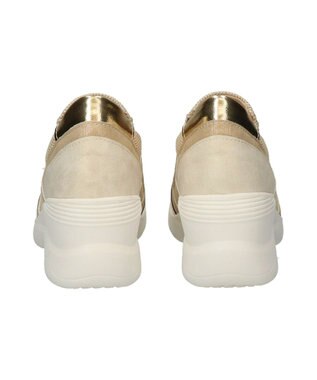 Bridget Birkin 【Round About】ヒールアップスリッポンスニーカー ゴールドコンビ