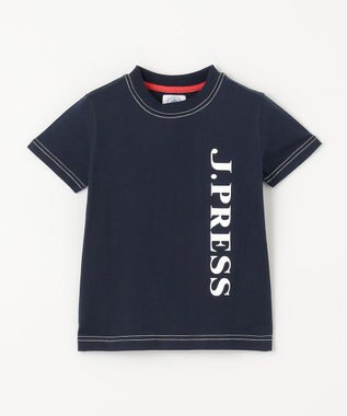 J.PRESS KIDS 【100-130㎝】ブランドロゴ 半袖Tシャツ ネイビー系