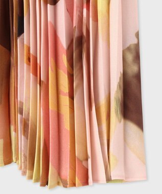 Paul Smith Floral Paint プリーツスカート コーラル