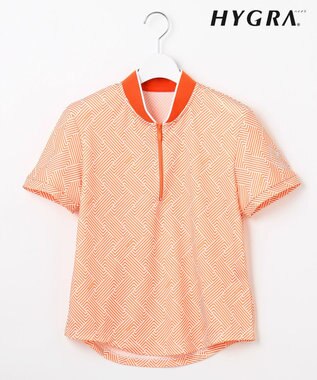 【WOMEN】「HYGRA」幾何柄清涼カットソー