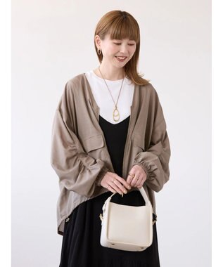 AMERICAN HOLIC イージーケア＋接触冷感　シアーブルゾン Mocha