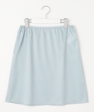 23区 S 【SLOW/洗える】リネンコットン シャツワンピース ブルー系