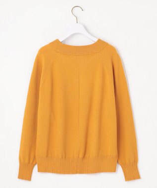 ANY SIS S 【CICA加工】ケーブルリブ ニット マスタード